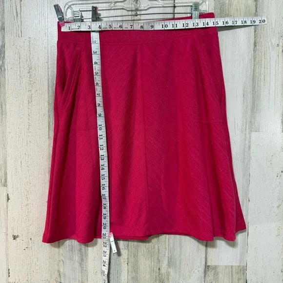Talbots Bold Pink A-Line Skirt - Picture 3 of 7